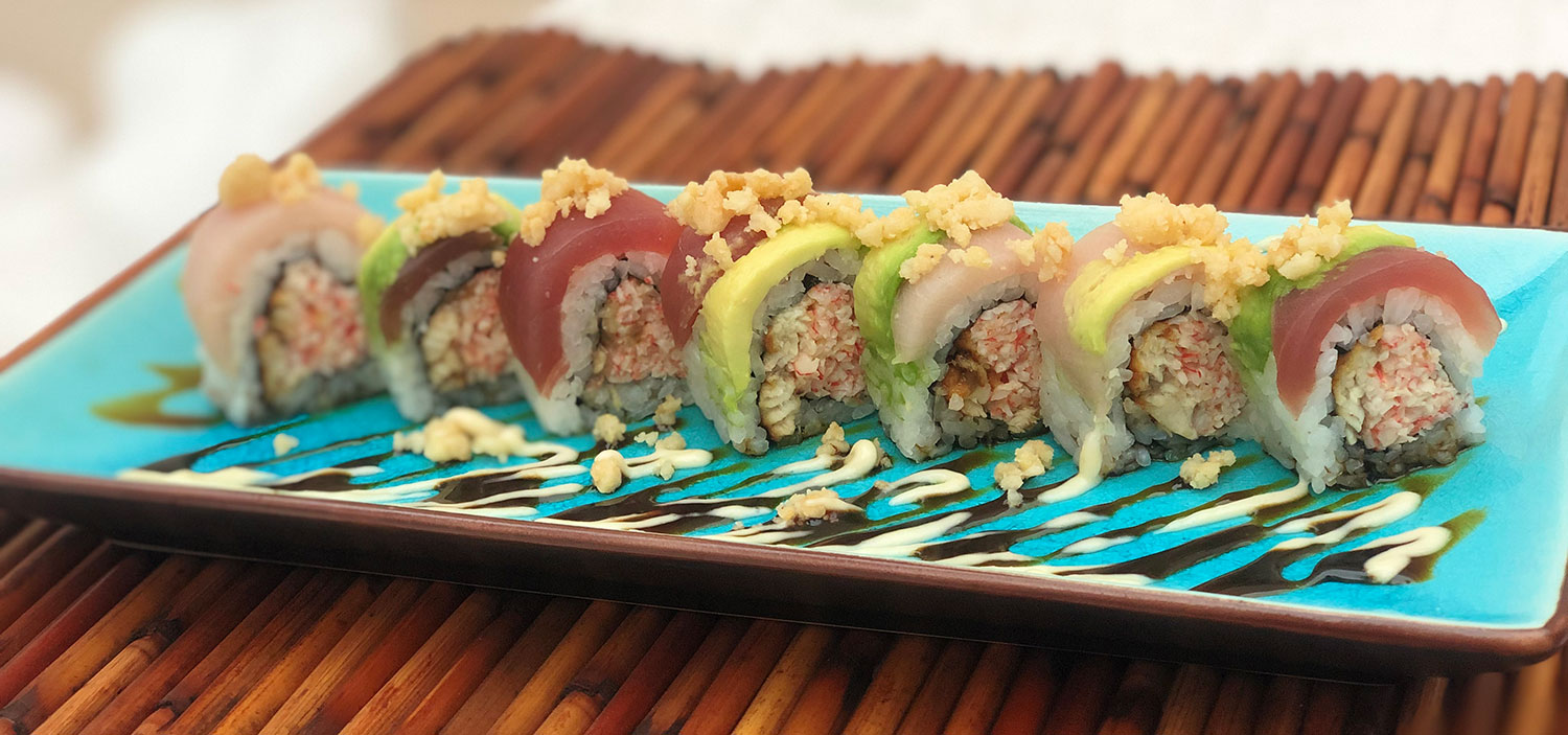 Creative sushi rolls