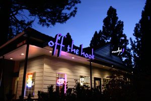 Off the Hook Sushi Happy Hour, Dinner Menu, Dine at the bar or outdoors during summer