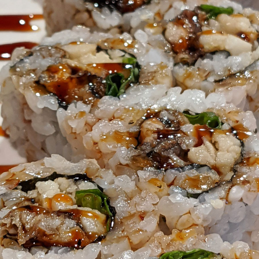 Order sushi online for curbside pick-up (530)544-5599 at Off the Hook